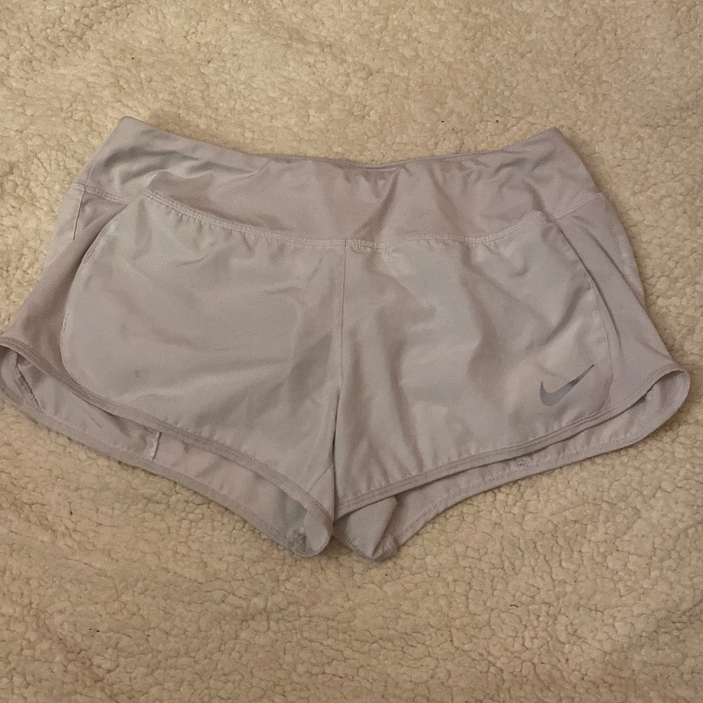 Silver Nike shorts